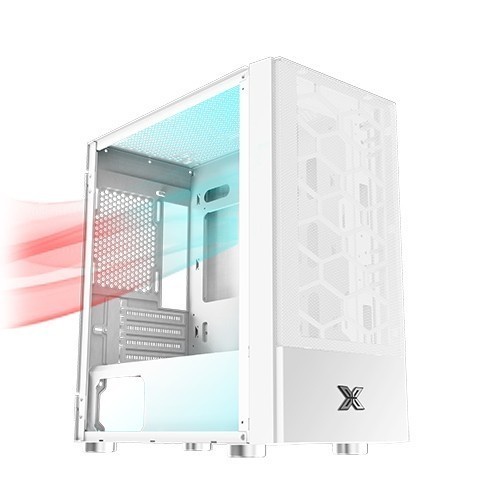 Xagatex Gaming Oreo M-ATX - OREO Casing Komputer Tempered Glass - Case PC GAMING