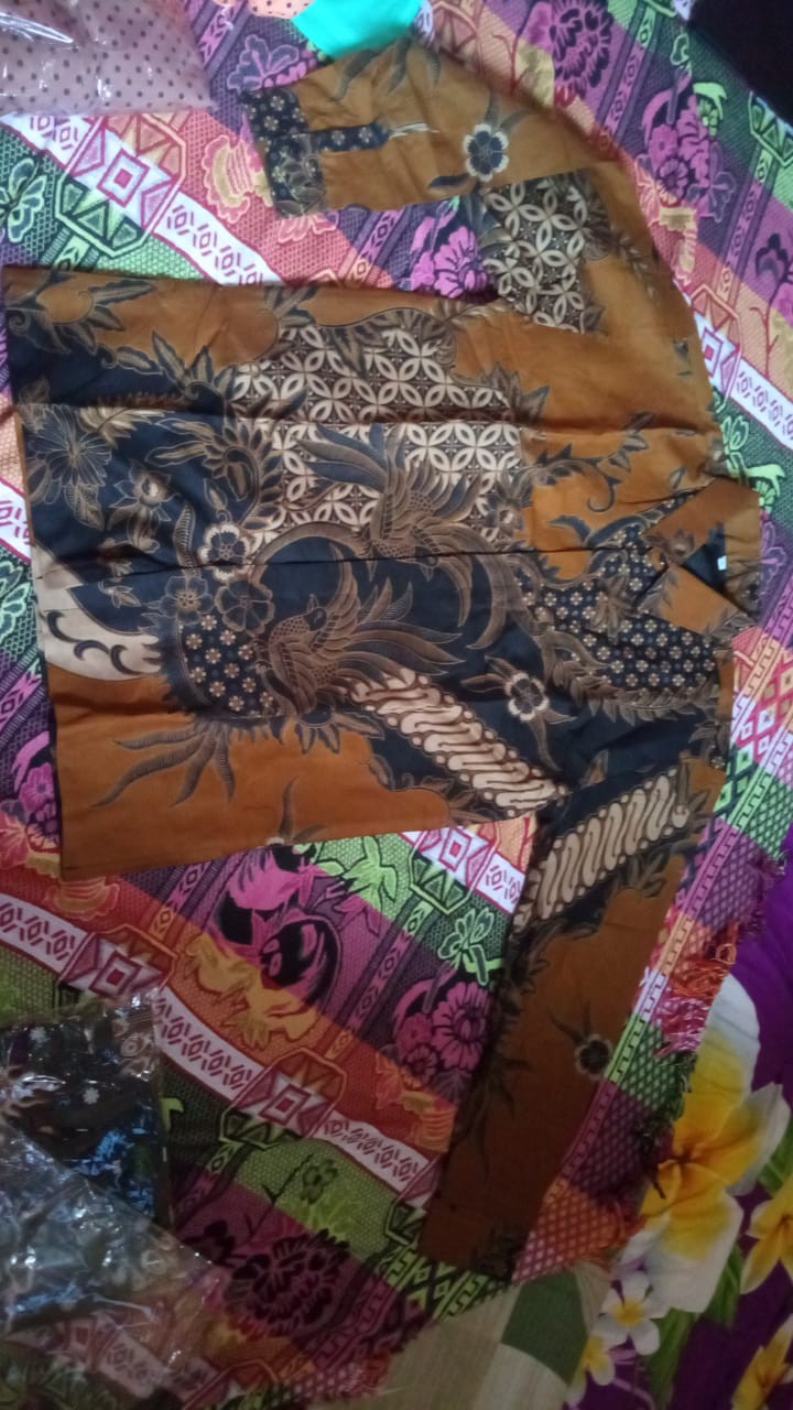Kemeja Batik Eksklusif Purboseno Kuning Full Furing Katun Halus Sragenan