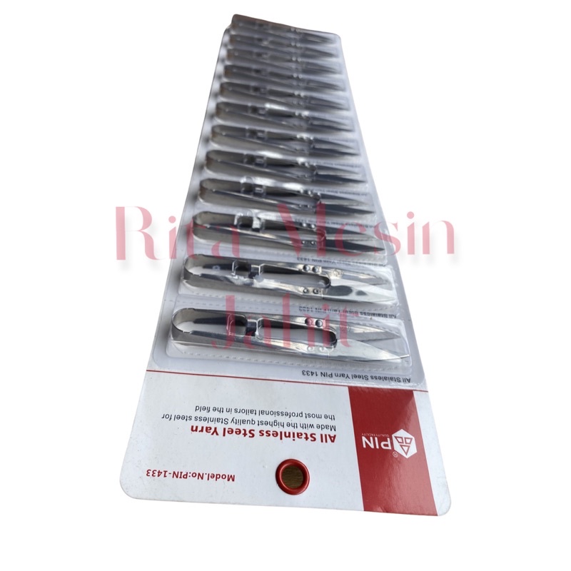 

satu lusin gunting benang stainless PIN-1433
