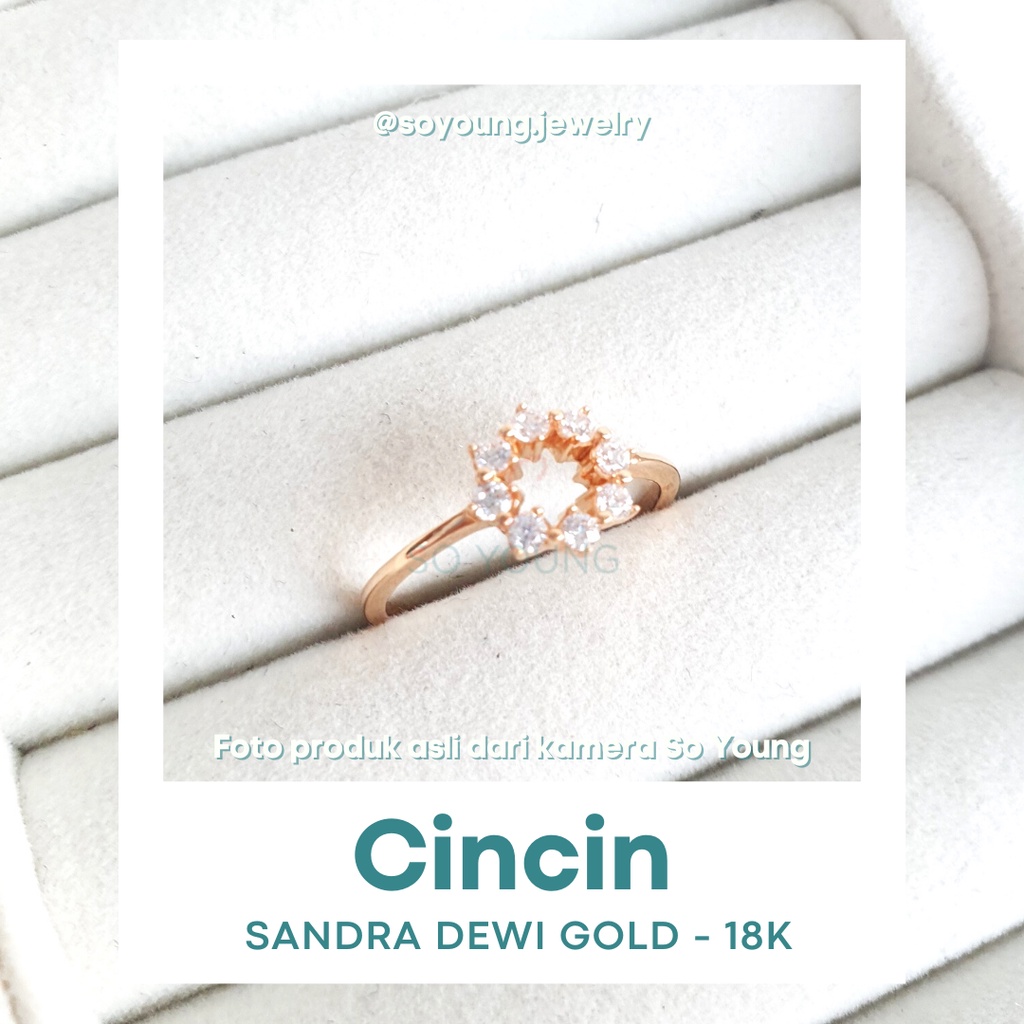 Cincin Sandra Dewi Gold K-Style Jun Series RI20152 Kadar 18K
