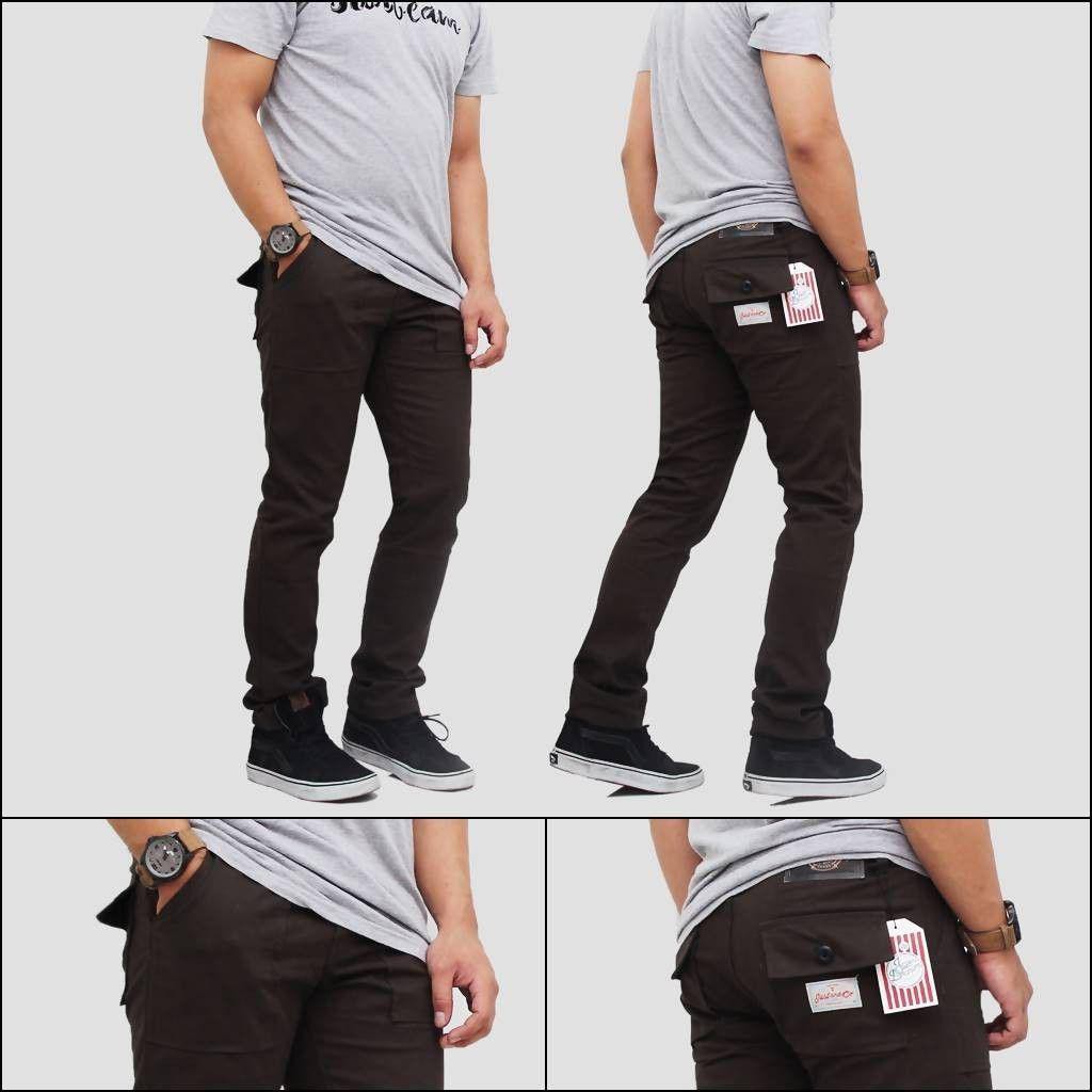 Celana Chino Skate Pria Justandco Original Terlaris Bandung