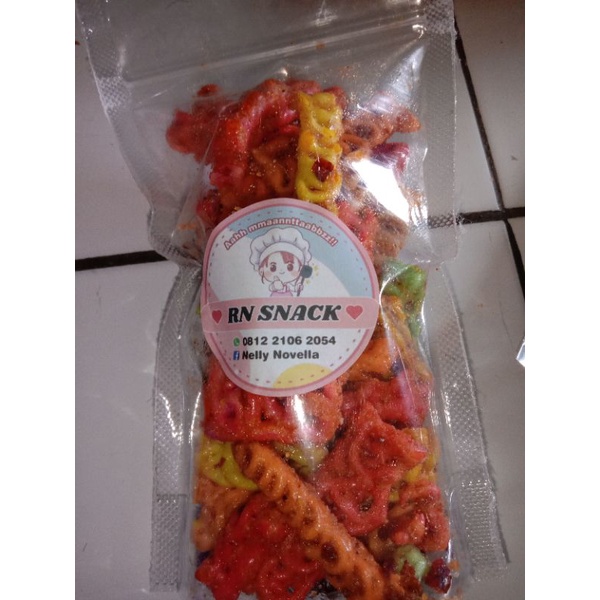 

kerupuk kepang cemilan viral