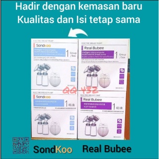 Image of Sondkoo Real Bubee Pompa ASI Elektrik Otomatis 2 Botol Susu Breastpump RealBubee Electric