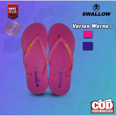 NEW  SANDAL JEPIT WANITA SWALLOW NICE ORIGINAL / SANDAL JEPIT SWALLOW WANITA  WARNA