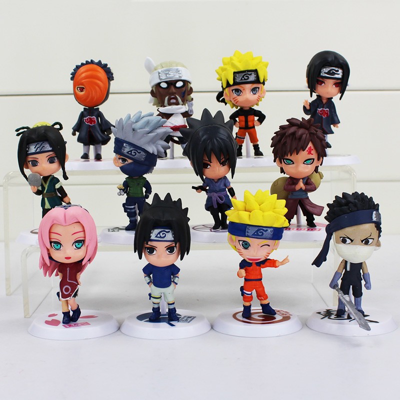 Grab Medan Action Figure Naruto 6 PCS Mainan Pajangan Model 18 OMTHL3XX