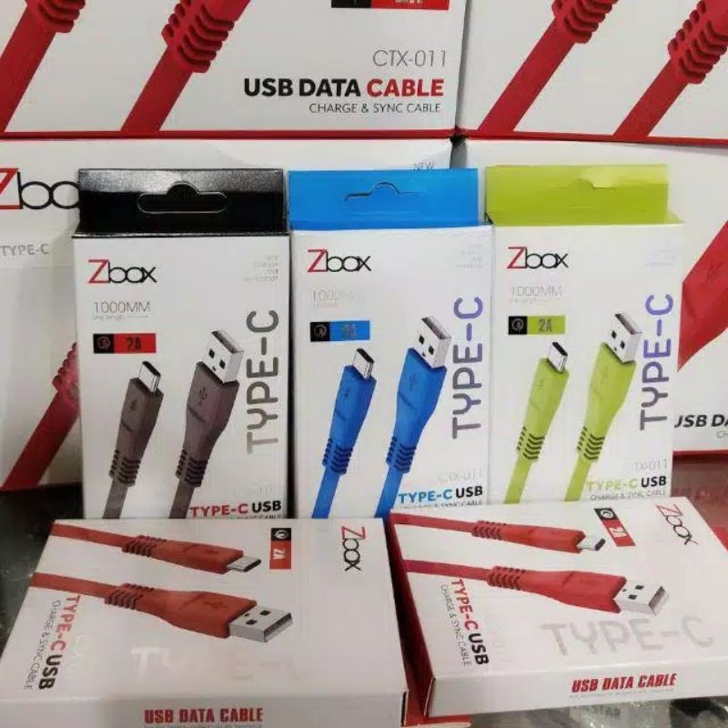 cable data by Z-bix CTX-011 type c warna warni