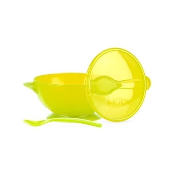 Nuby Garden Fresh Suction Bowl With Spoon &amp; Lid