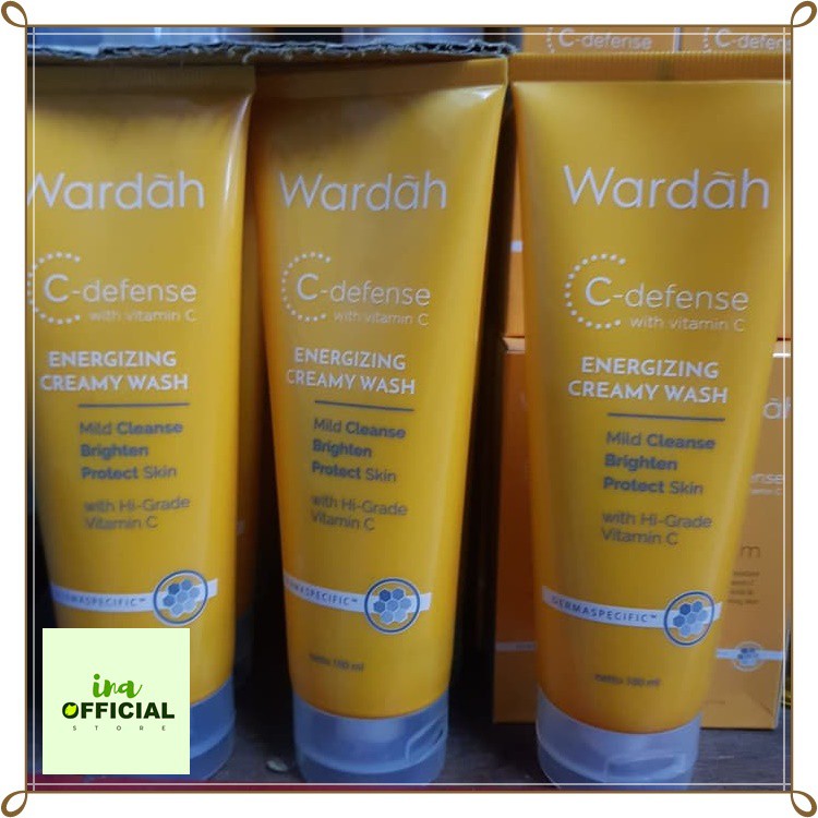 FACIAL WASH WARDAH C-DEFENSE / C DEFENSE CUCI MUKA 100ML