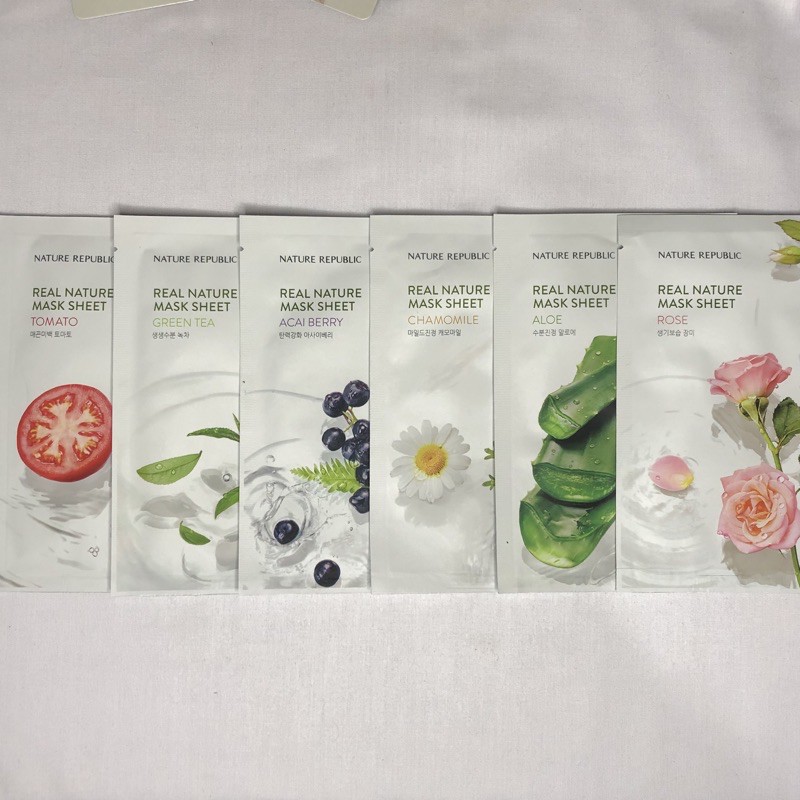 [READY STOCK] BACA DESKRIPSI, Official Polaroid Nature Republic Real nature Mask Sheet x NCT 127