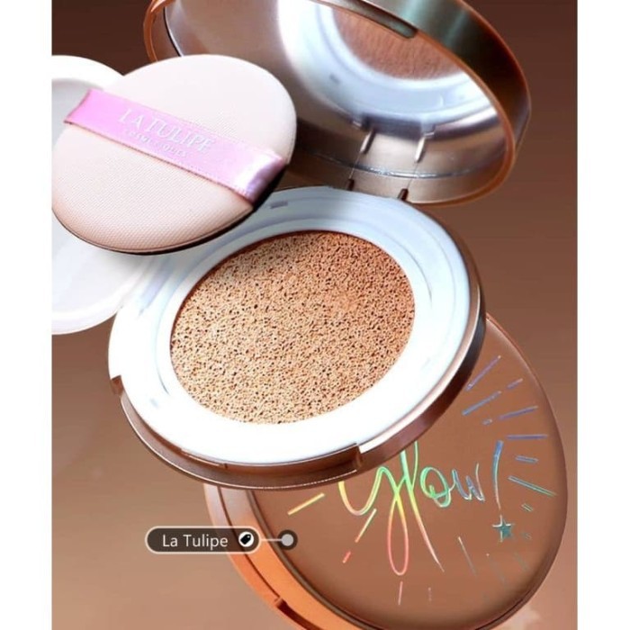 La Tulipe BB Cushion SPF50+ - Bedak TERCEPAT DAN GLOWING