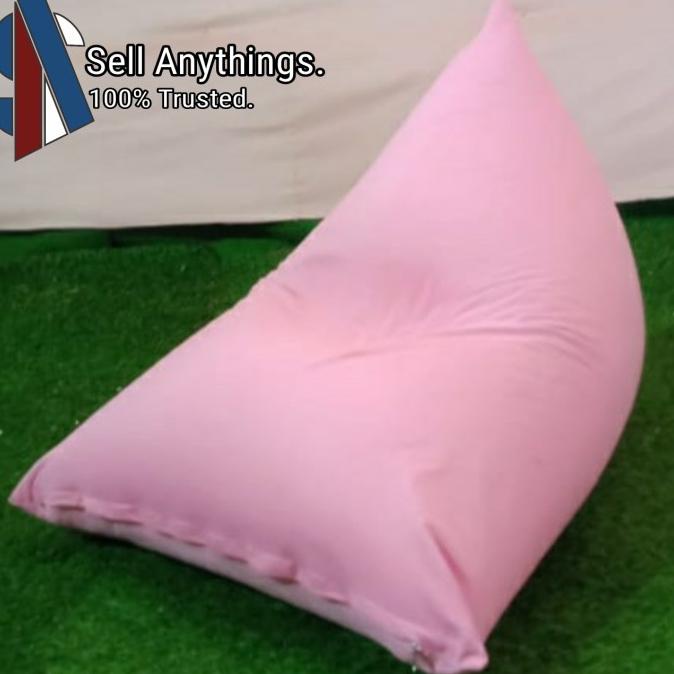 

Bean Bag, Sofa Malas Triangle, Termasuk Isian Styrofoam - Soft Pink Strwom12