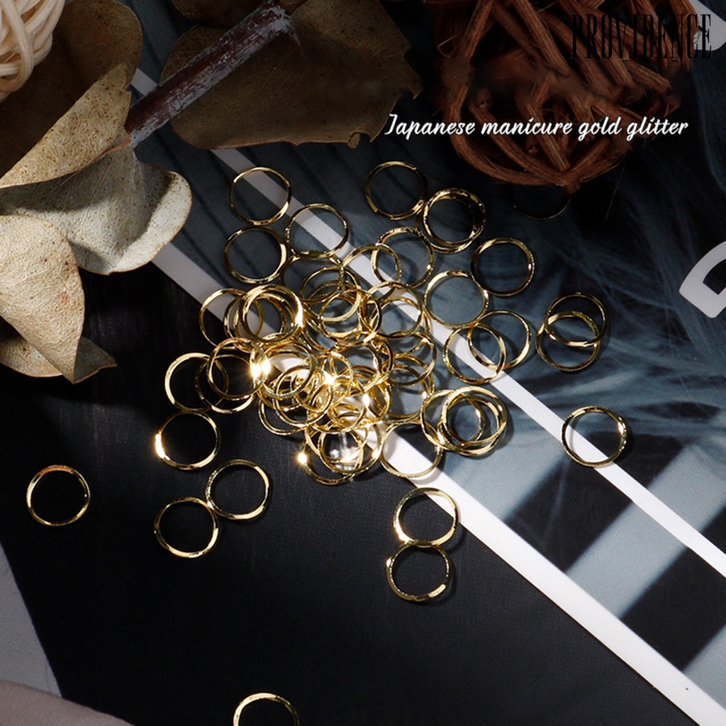 Providence 100pcs / Set Charms Rivet Metal Glitter 3d Untuk Dekorasi Nail Art / Manicure