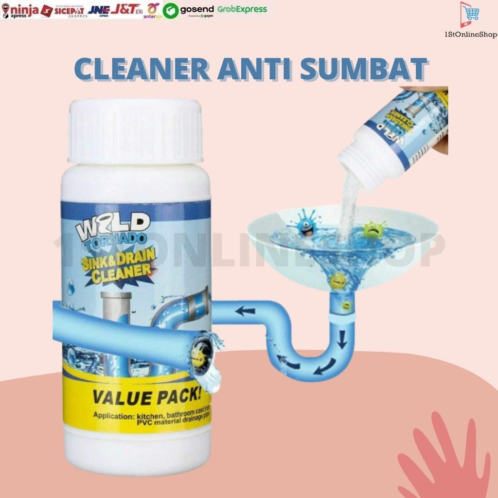WILD TORNADO SINK AND DRAIN CLEANER ANTI SUMBAT - 110g - WILD TORNADO