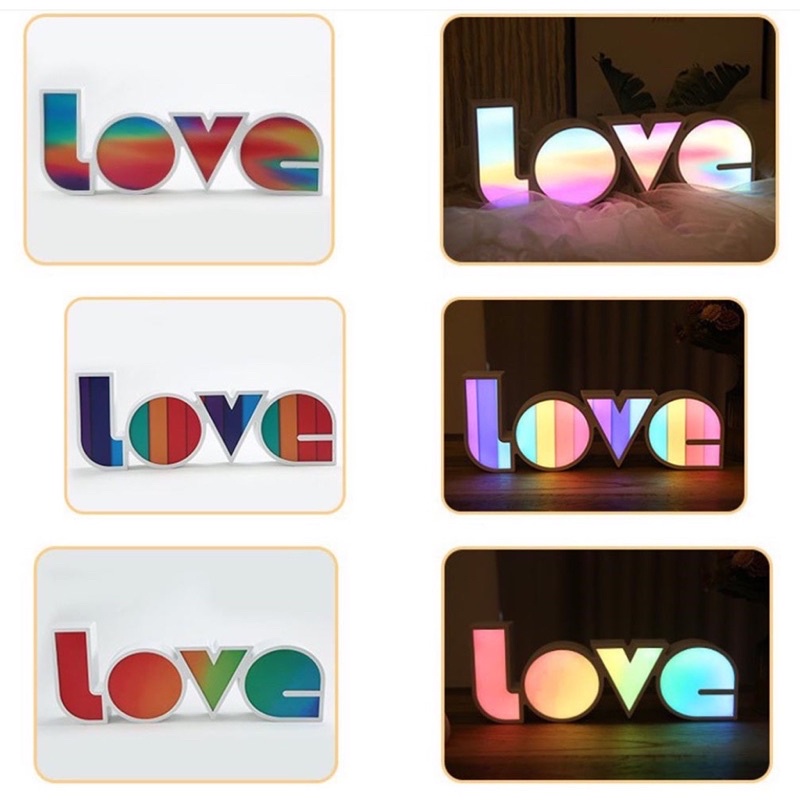 light box tulisan love / lampu tulisan love