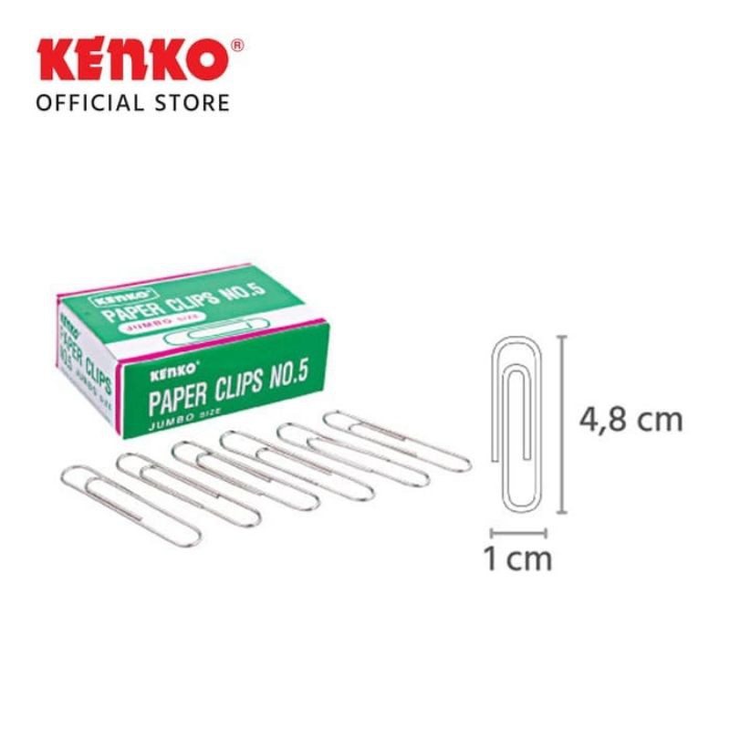 Jual Jumbo Paper Clip Kenko No 5 Klip Kertas Besar Indonesia Shopee