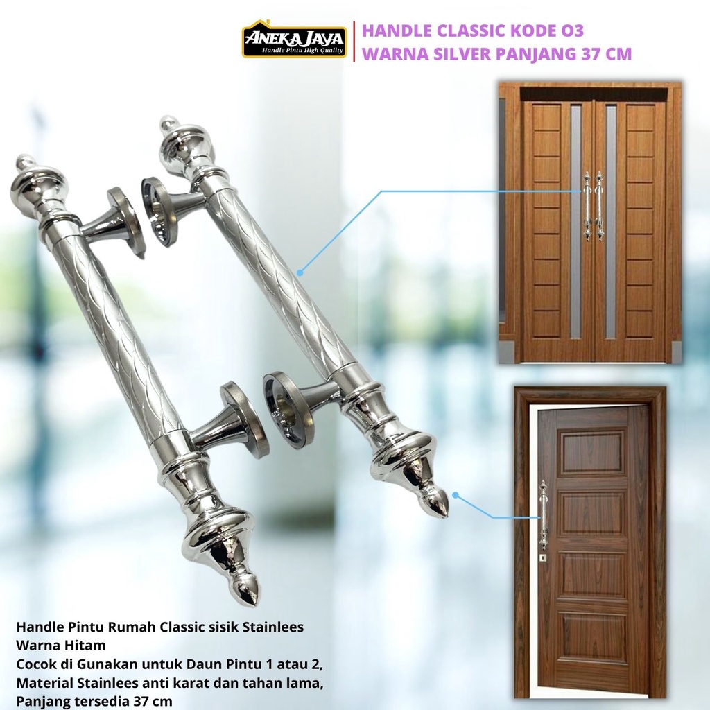 Handle Pintu Rumah Utama Panjang 37 Cm Gagang Tarikan Pegangan Terbaru Murah Minimalis Awet Asli