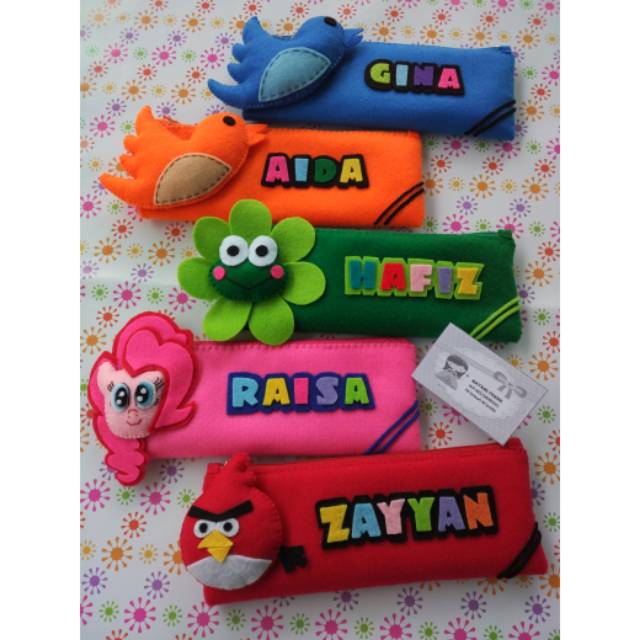 

Tempat pensil flanel