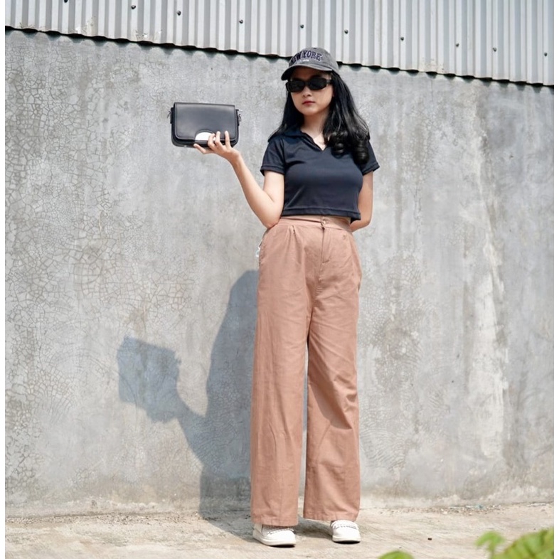 GFS LINEN PJG100cm HIGHWAIST GABBY SEOUL CULOTTES