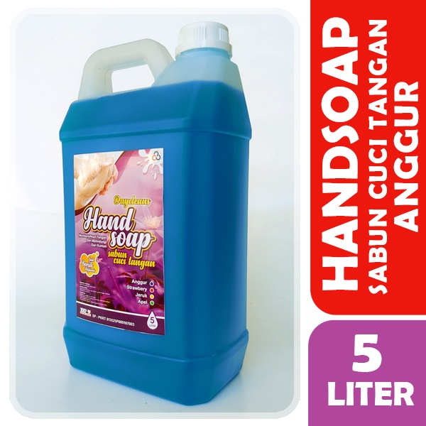 Handsoap 5 liter Hand wash atau Sabun Cuci Tangan Cair (STRAWBERRY - JERUK - APEL)