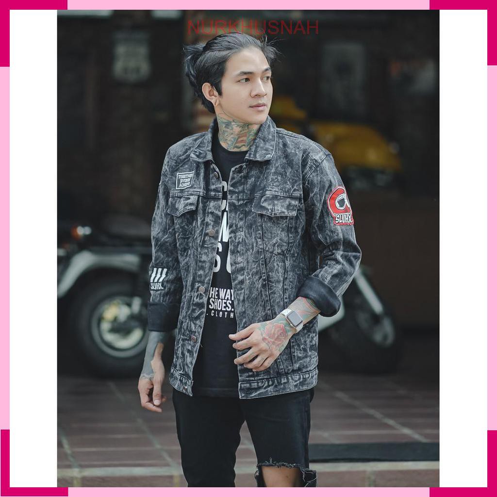ORI JAKET PRIA JAKET JEANS PREMIUM SALVIO HEXIA JAKET JEANS JAKET UNISEX JAKET WANITA JAKET