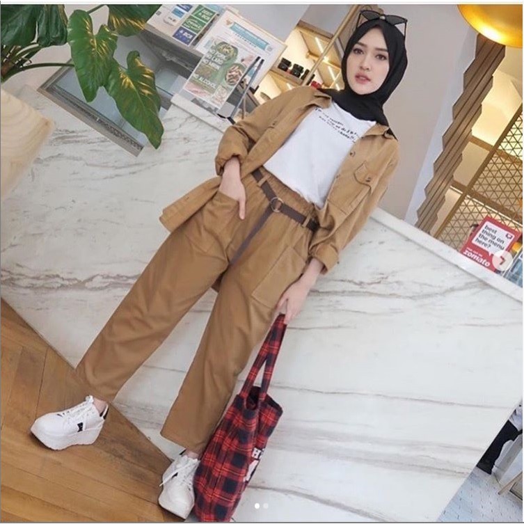 POCKET PANTS DRILL Murah