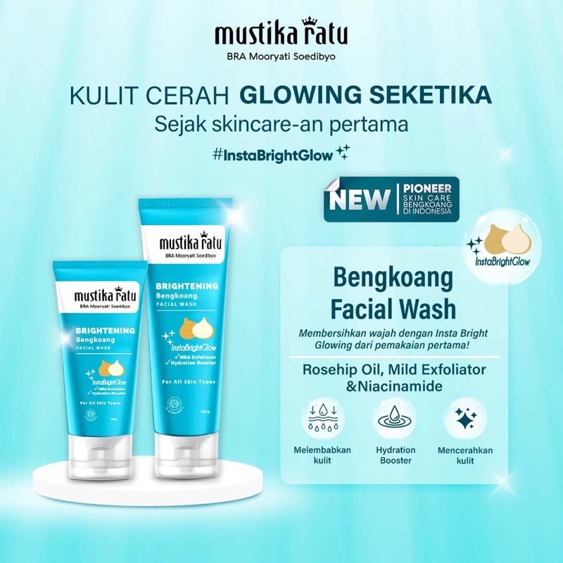 Mustika Ratu Brightening Bengkoang Facial Wash 40gr