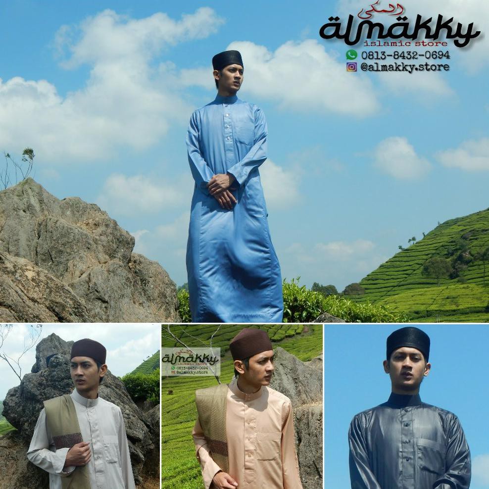 Murah Meriah Alharamain Polyster Dewasa - Jubah Gamis Pria Alharamain Koko Import