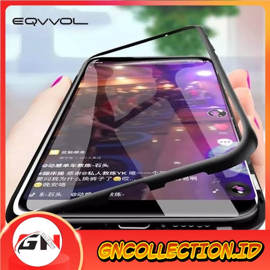 Case Vivo Y21s/Y21/Y33s Case double glass magnetic depan belakang kaca
