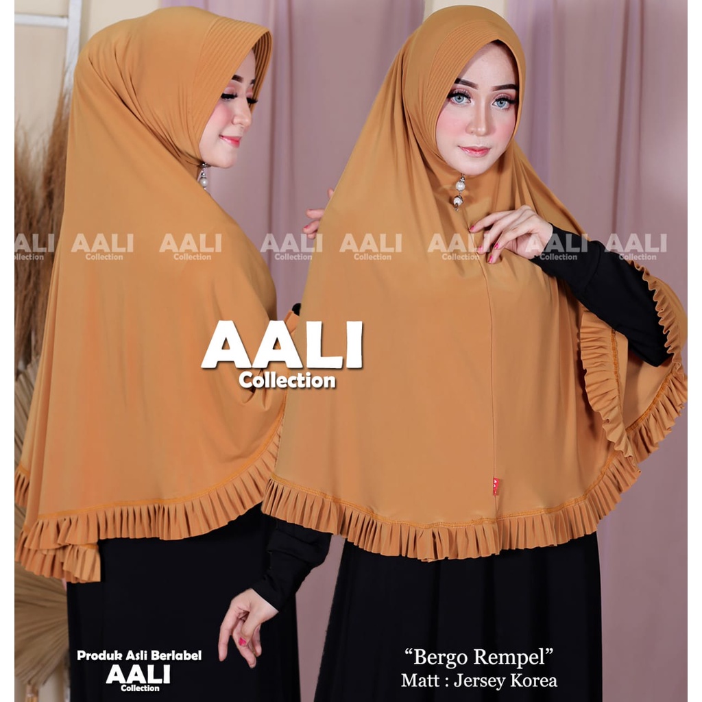 Kerudung Bergo Rempel Jersy Korea