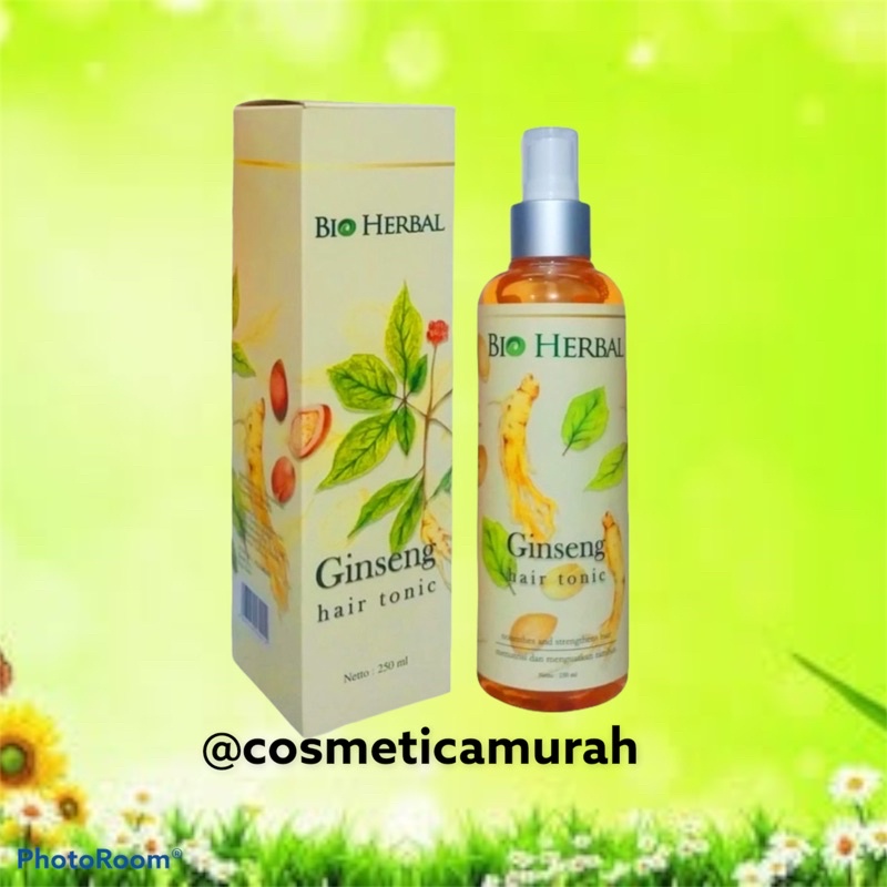 [ premium ] bio herbal tonic premium with gingseng asli atasi kebotakan dan kerontokan