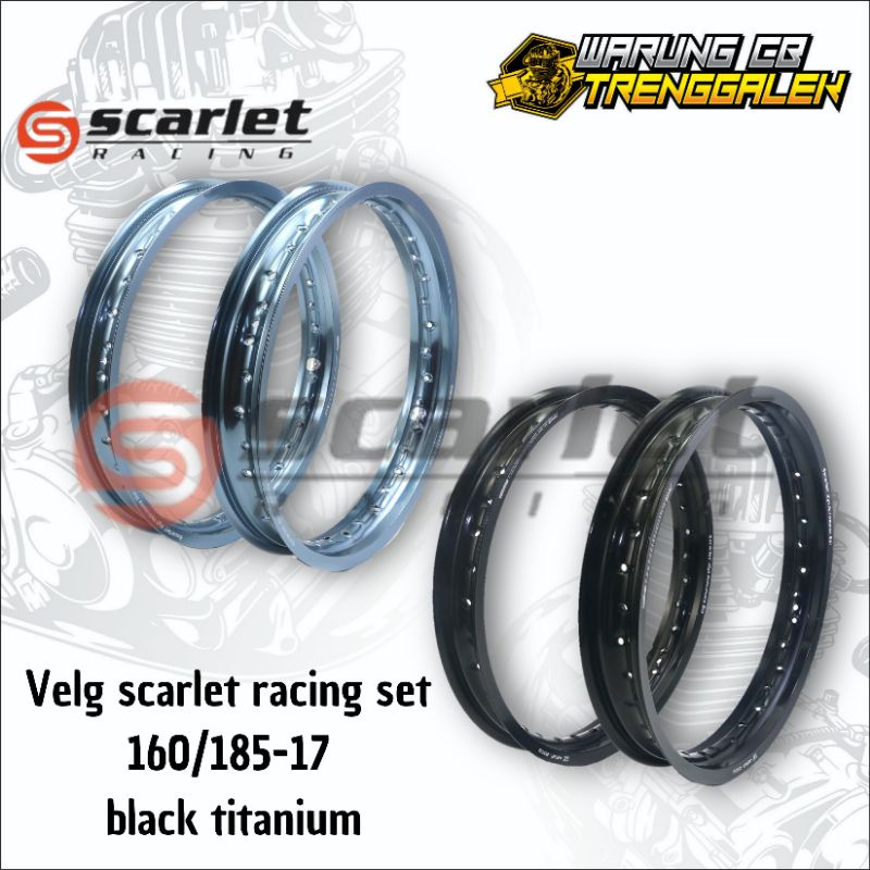 VELG SCARLET ALOY 160/185 RING 17 MURAH