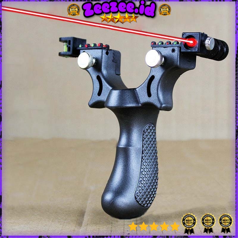 Ketapel Tactical Slingshoot With Laser Sight &amp; Rubber Band - SSGX