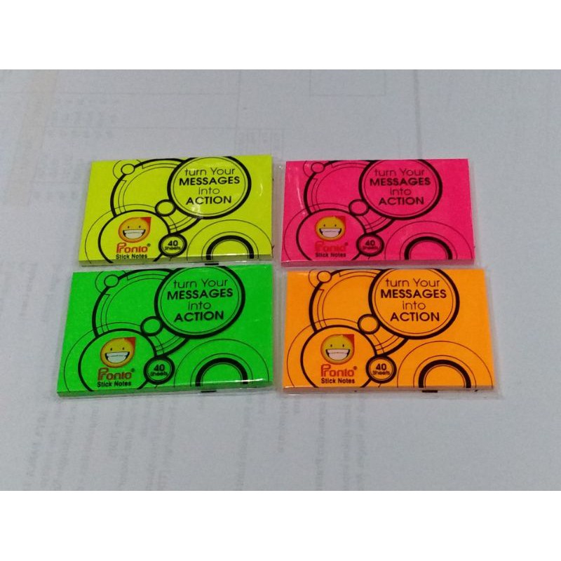

STIK NOTE PRONTO 656 WARNA FLORAL(40 sheet)