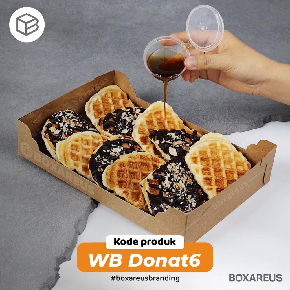 BOX DONAT ISI 6 | DUS DONAT LAMINASI | KOTAK MIKA | WB DONAT6 TERLARISS...,,,,,