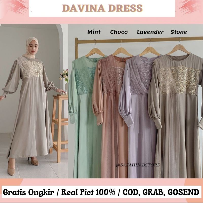 DAVINA DRESS / DRESS KONDANGAN / SERAGAMAN / DRESS BRIDESMAID