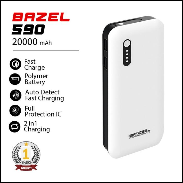 Bazel 20000Mah Powerbank 590 Series Garansi Resmi 1 Tahun