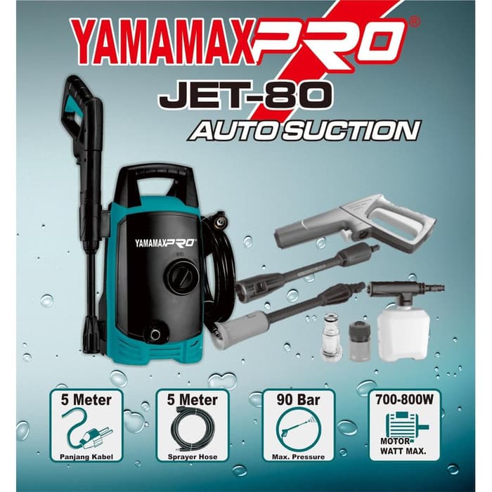 YAMAMAX PRO JET 80 High Pressure Washer Mesin Cuci Jet Cleaner JET80