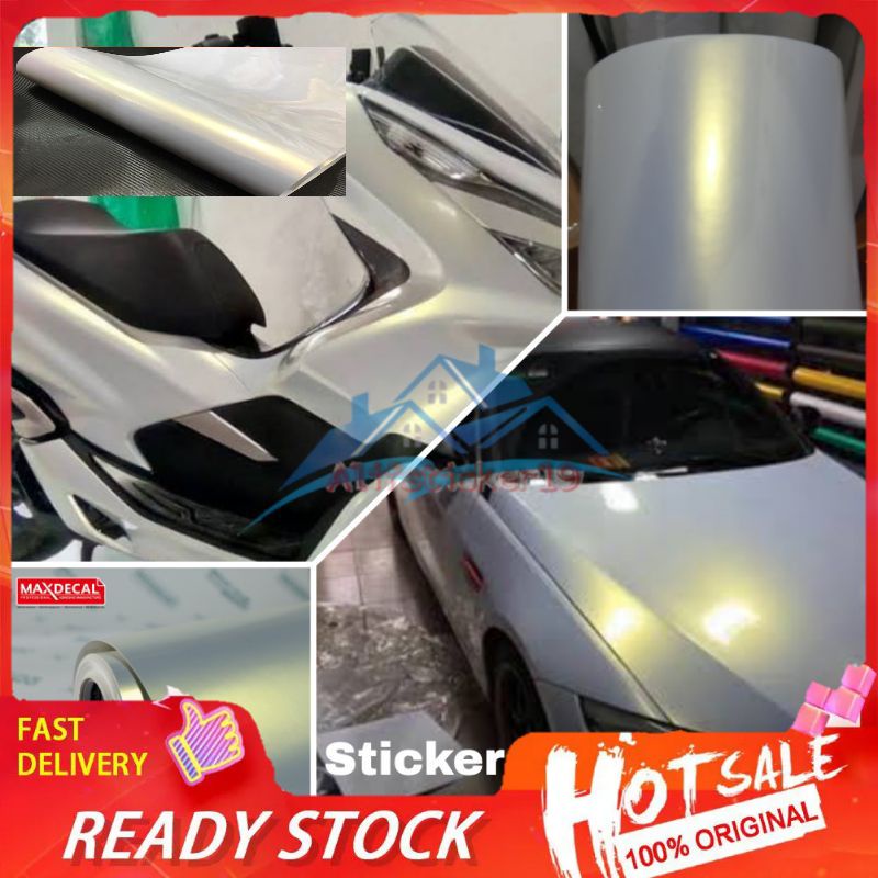 Stiker Skotlet Putih Mutiara Skotlet Motor Putih Glossy Skotlet Bunglon