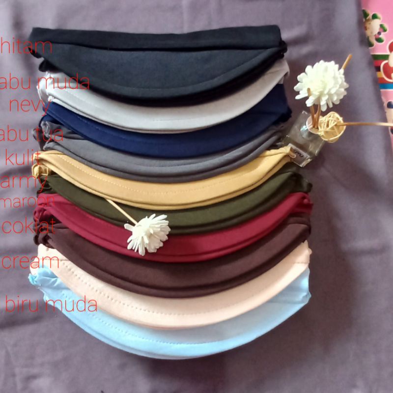 Ciput Pet Tali dalaman kerudung tali belakang  bahan kaos Daleman Hijab Ciput pet clasik Dewasa Dala