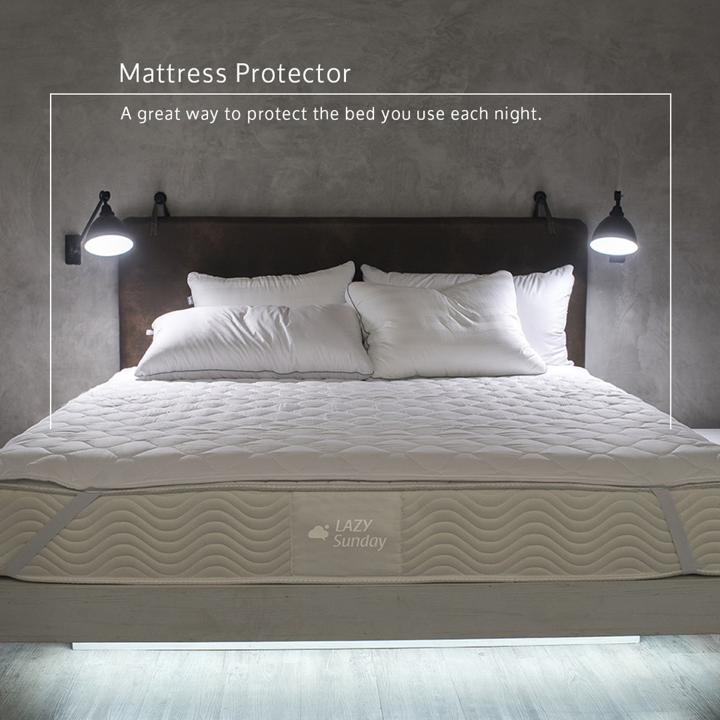 Pelindung Matras Kasur / Mattress Protector / Mattress Topper Microfiber Goose Feel - LAZY Sunday