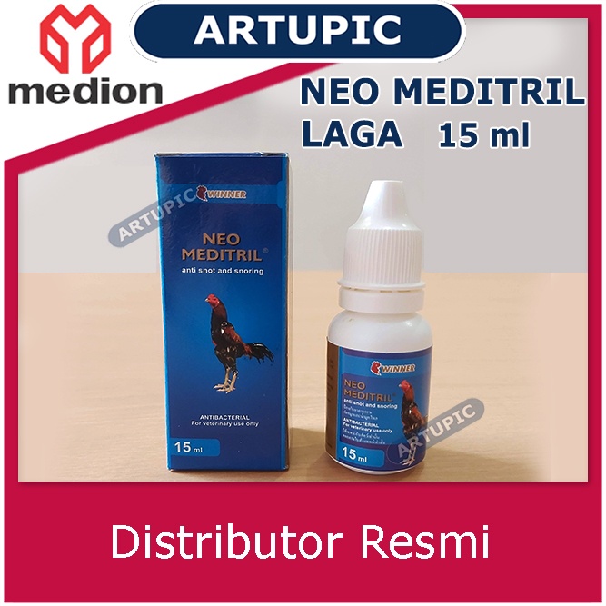 Neo Meditril LAGA 15 ml Ngorok Snot Sesak Nafas Ayam Adu Kampung Winner Antibiotik Ayam Laga