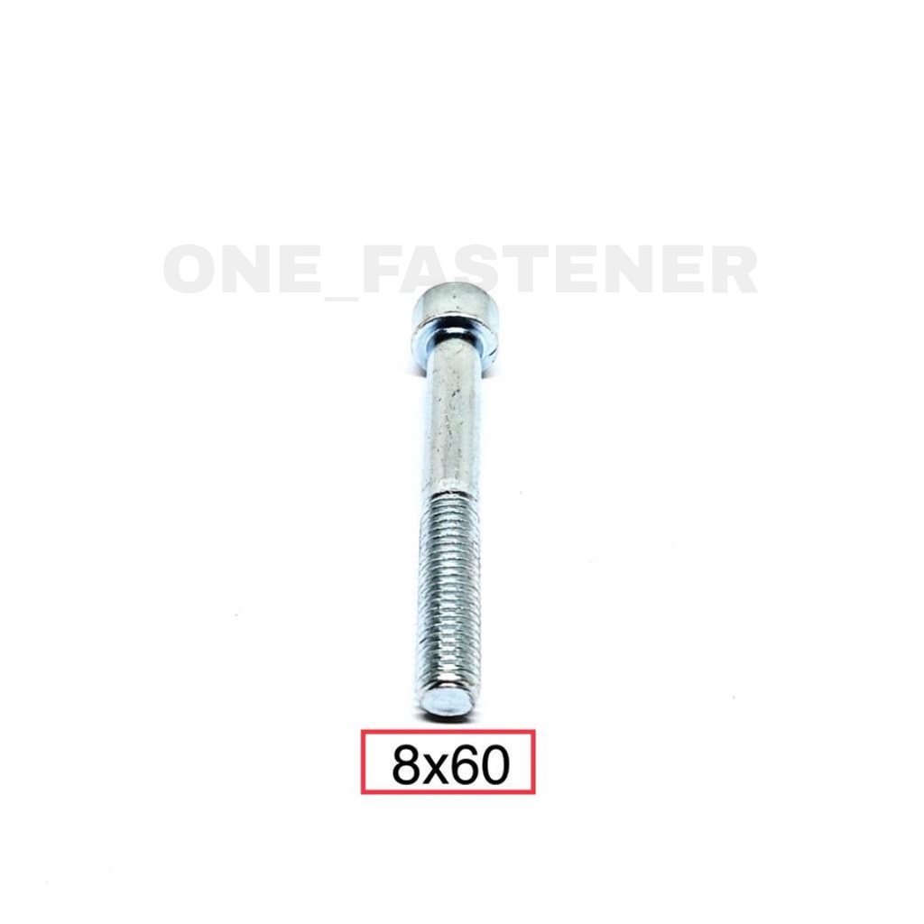 POLOS Baut L M8x60 PUTIH L6 8mm 6cm hex socket L Heads cap screw 12