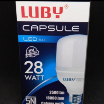 LUBY Lampu LED Capsule Bohlam 28Watt - Cahaya Putih LED 28W