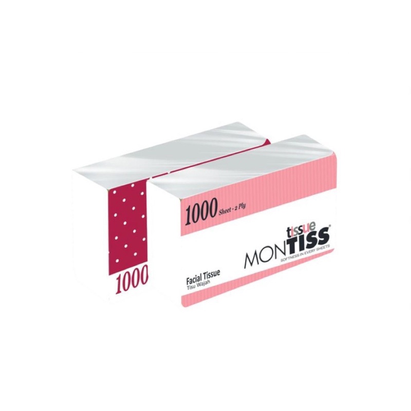 tisu tissue montiss kiloan / 1000 sheets 2ply