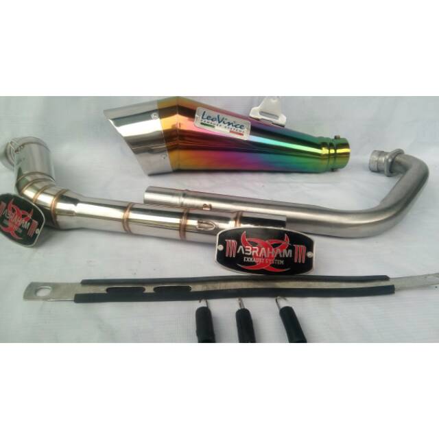 Leovince pelangi / bluemoon buat motor 150cc