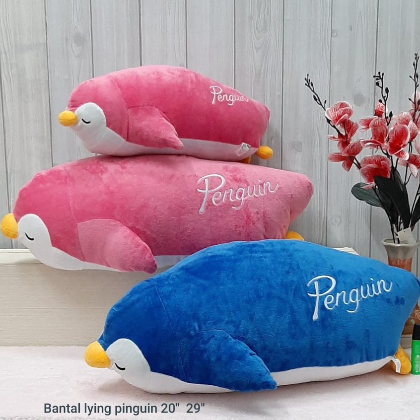 Boneka Pinguin Lying 75cm/bantal pinguin/Animal Boneka Besar/Boneka Pinguin Jumbo/Boneka Pinguin Besar