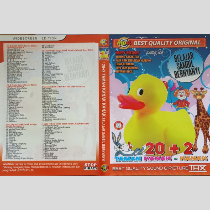KASET MP5 VIDEO LAGU BELAJAR SAMBIL BERNYANYI TAMAN KANAK KANAK