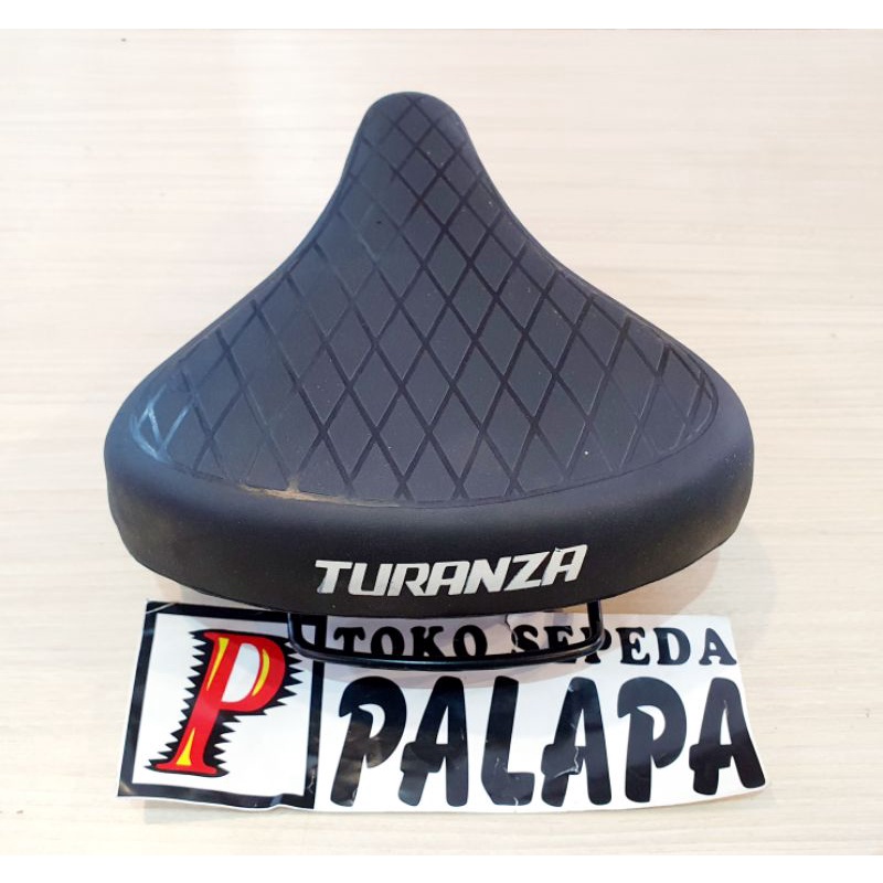 Sadel Sepeda Mini Jengki Turanza Jumbo Per Pegas Saddle Empuk Murah Original