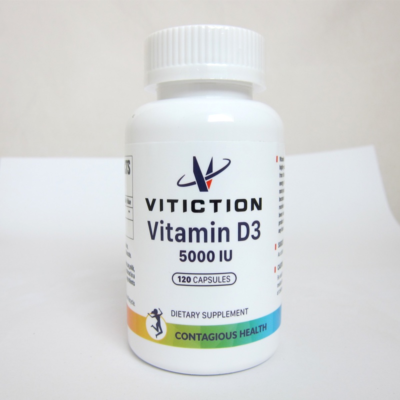 VITAMIN D3 5000 IU dan 10000 IU 120 Capsul Softgel Per Botol