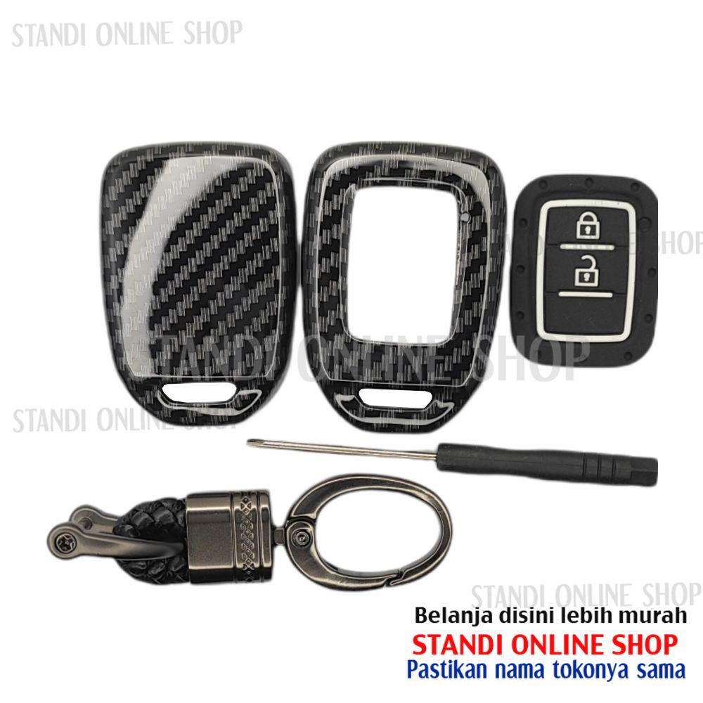 Cover Remote Sarung Kunci Carbon Case Honda HR-V HRV Tipe S